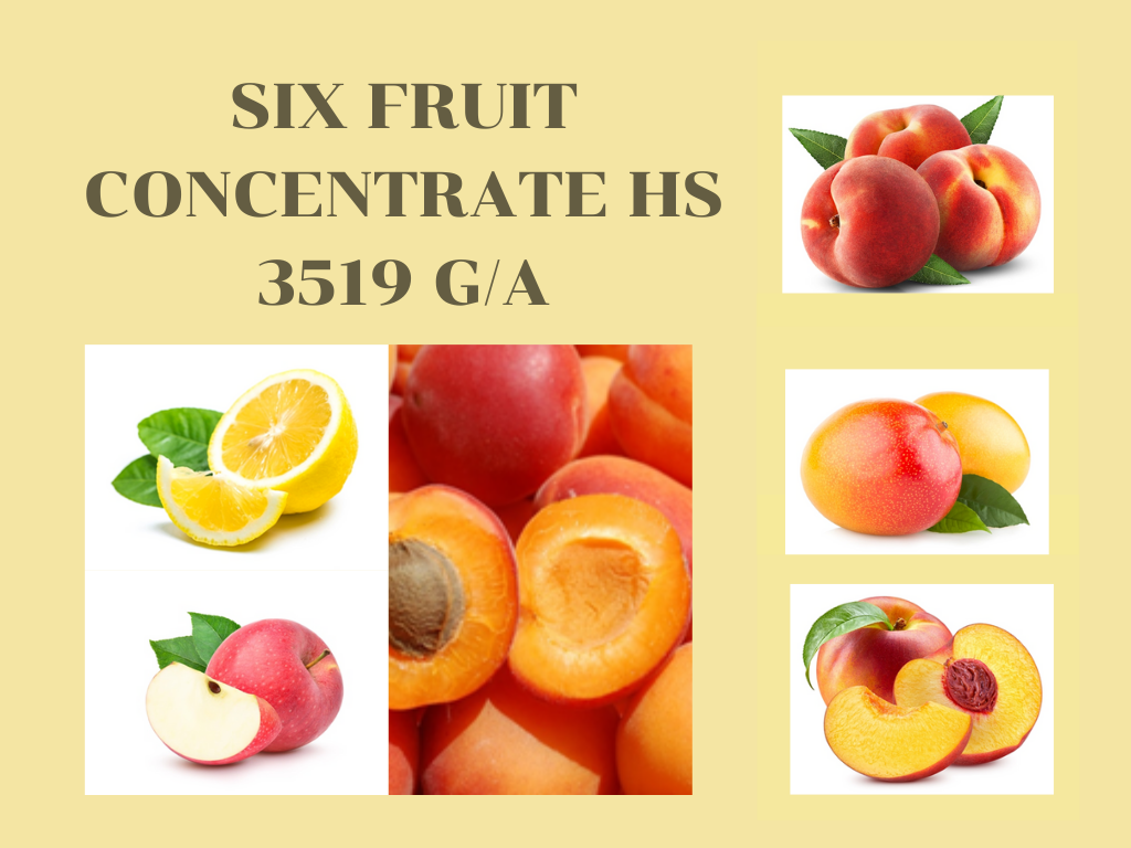 Six Fruit Concentrate HS 3519 G/A สารสกัดจากผลไม้ 6 ชนิด อุดมด้วยวิตามิน แร่ธาตุ และสารต้านอนุมูลอิสระ บำรุงผิวเนียน นุ่ม ชุ่มชื้น